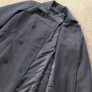 Grey pea coat jacket